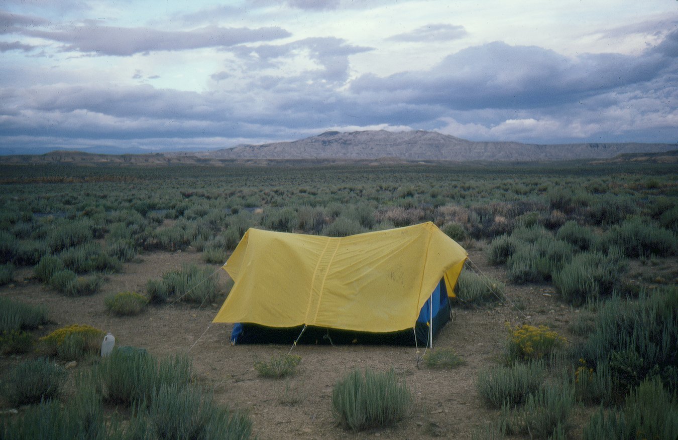 Camp in Southeast Wyoming, 1979.