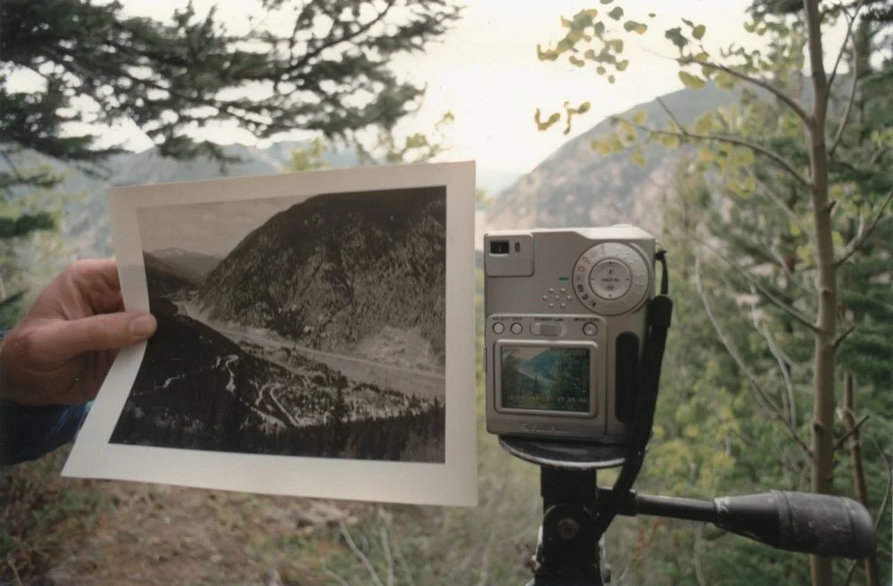 First digital camera, 1.5 megapixel, comparing digital image to copy print, Georgetown Colorado 1998