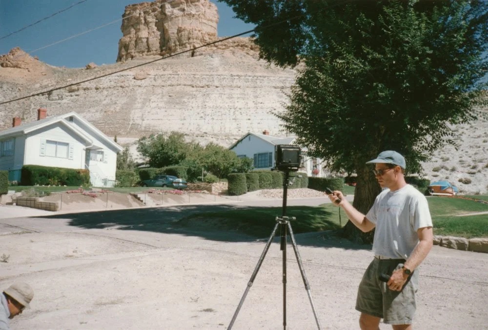 Byron on site at Green River, Wyoming 1997